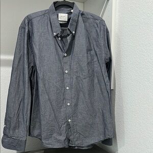 Billy Reid Gray Casual Button Down Shirt